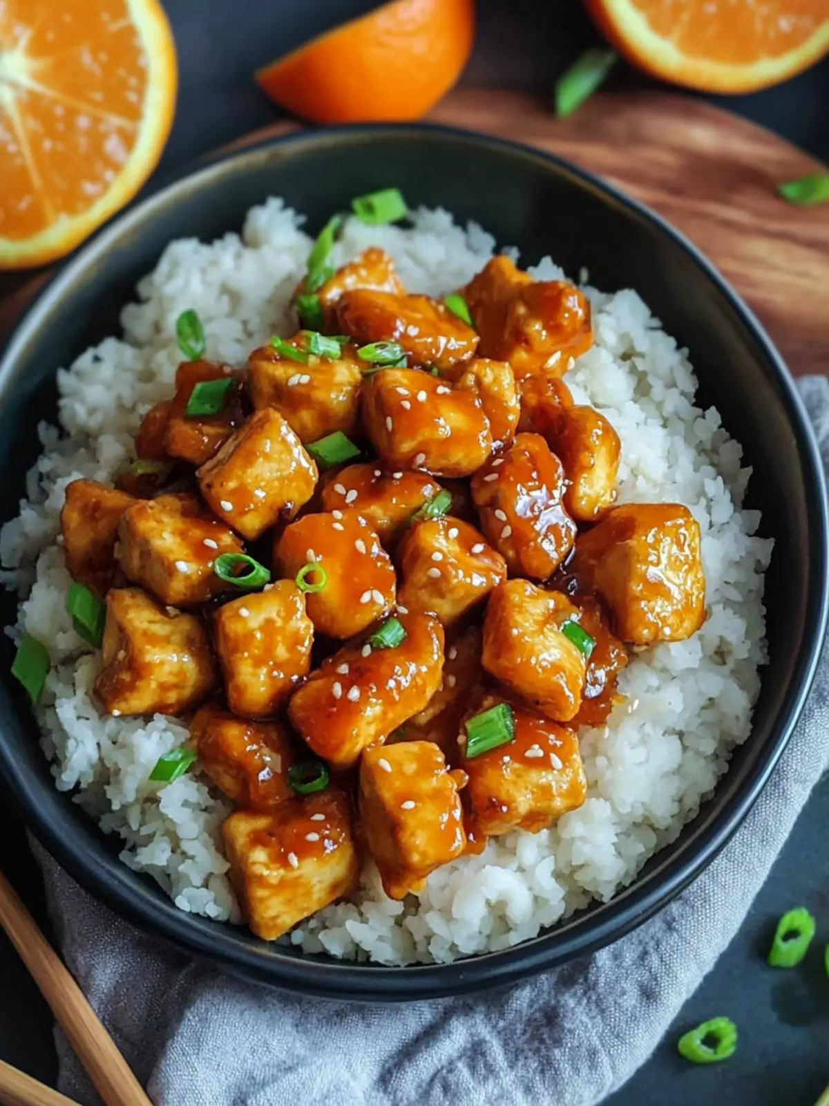 Vegan Orange Chicken: Wow Your Taste Buds with Tofu Delight 3 Vegan Orange Chicken (Tofu)
