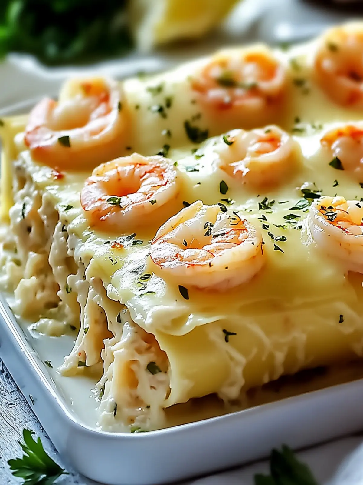 Shrimp & Crab Alfredo Lasagna Roll-Ups Your New Family Favorite 2 Shrimp & Crab Alfredo Lasagna Roll-Ups