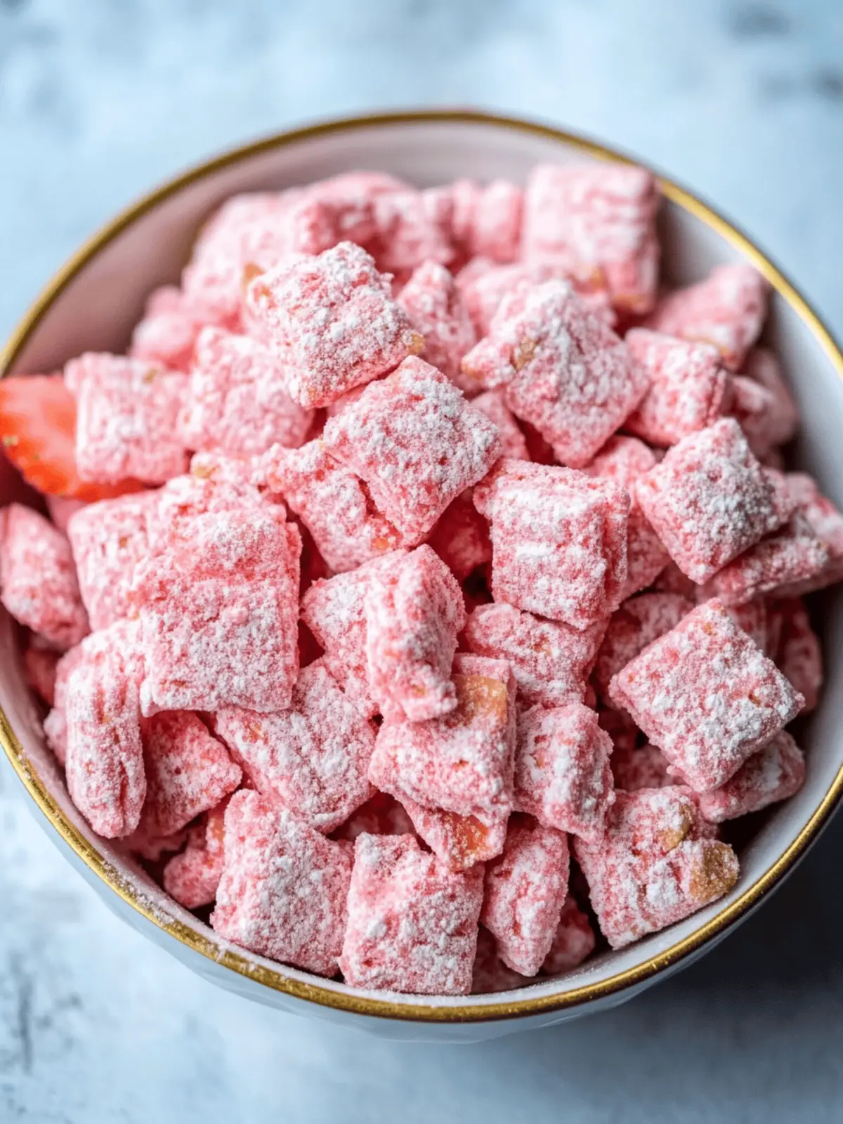 Sweet Strawberry Shortcake Puppy Chow: Easy No-Bake Fun 4 Strawberry Shortcake Puppy Chow