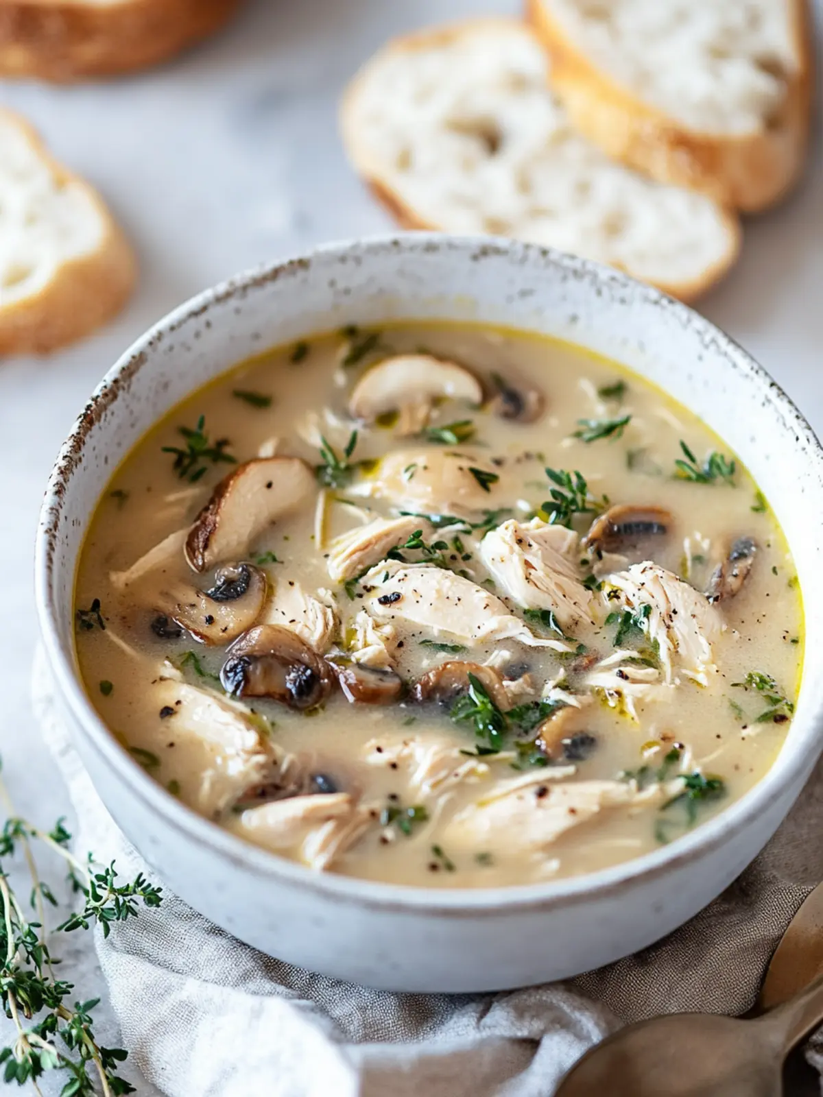 Comforting Rotisserie Chicken and Mushroom Soup in 30 Minutes 4 Rotisserie Chicken and Mushroom Soup