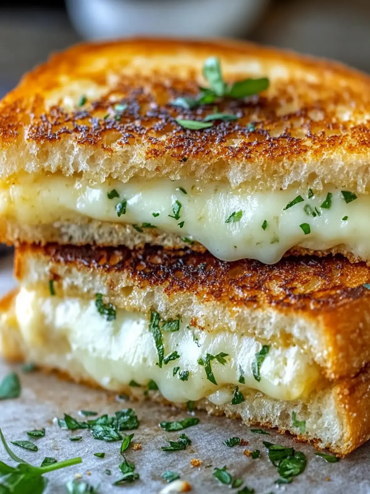 Garlic Bread Grilled Cheese: A Cheesy Comfort Food Dream 4 Garlic Bread Grilled Cheese