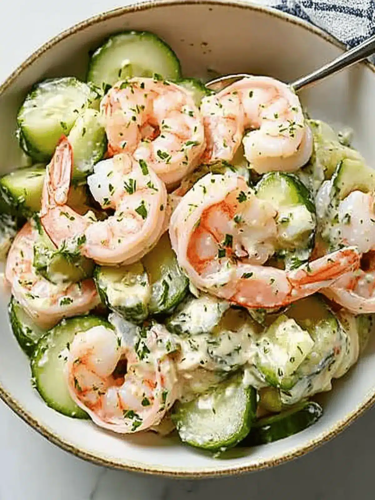 Creamy Cucumber Shrimp Salad That Elevates Summer Meals 3 Creamy Cucumber Shrimp Salad