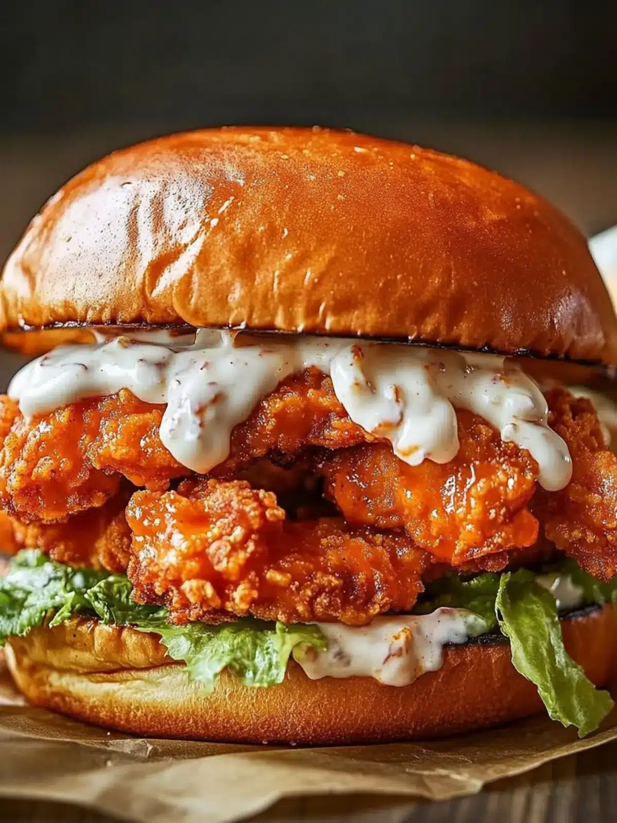 Crispy Buffalo Chicken Sandwich with Ranch Slaw Magic 3 Buffalo Chicken Sandwich