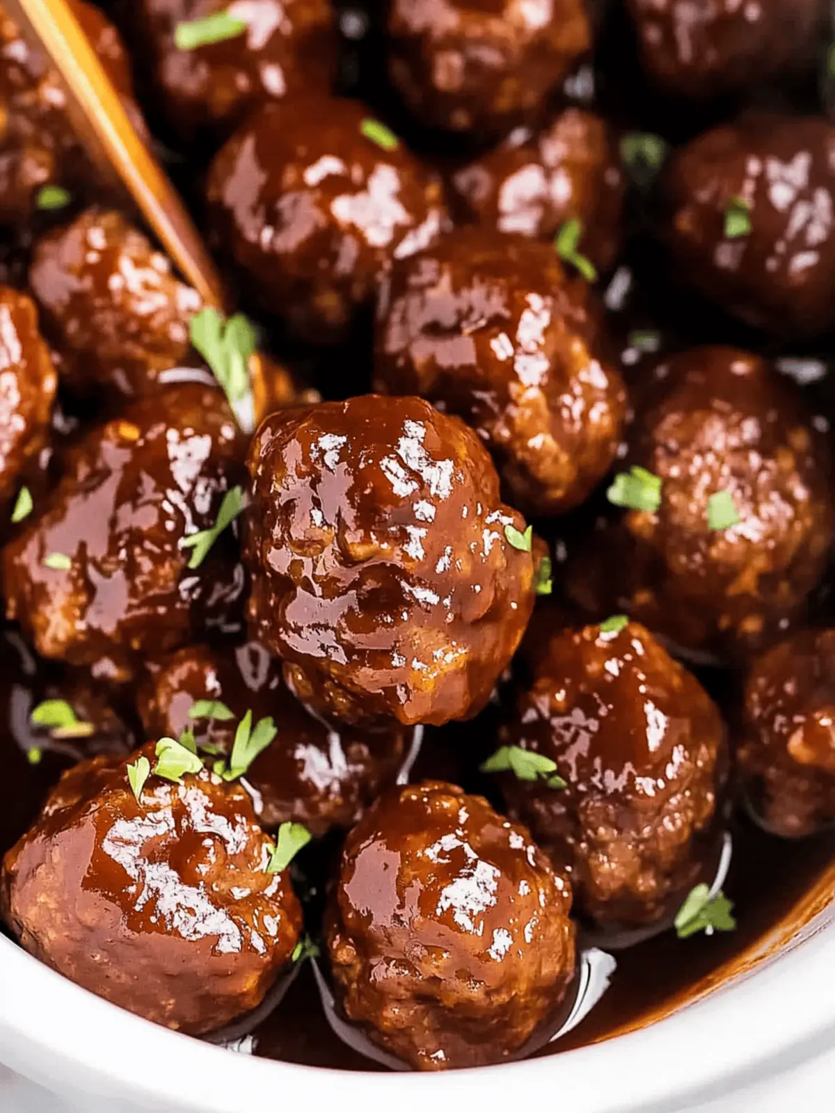 Sticky BBQ Slow Cooker Meatballs for Effortless Entertaining 3 Sticky BBQ Slow Cooker Meatballs