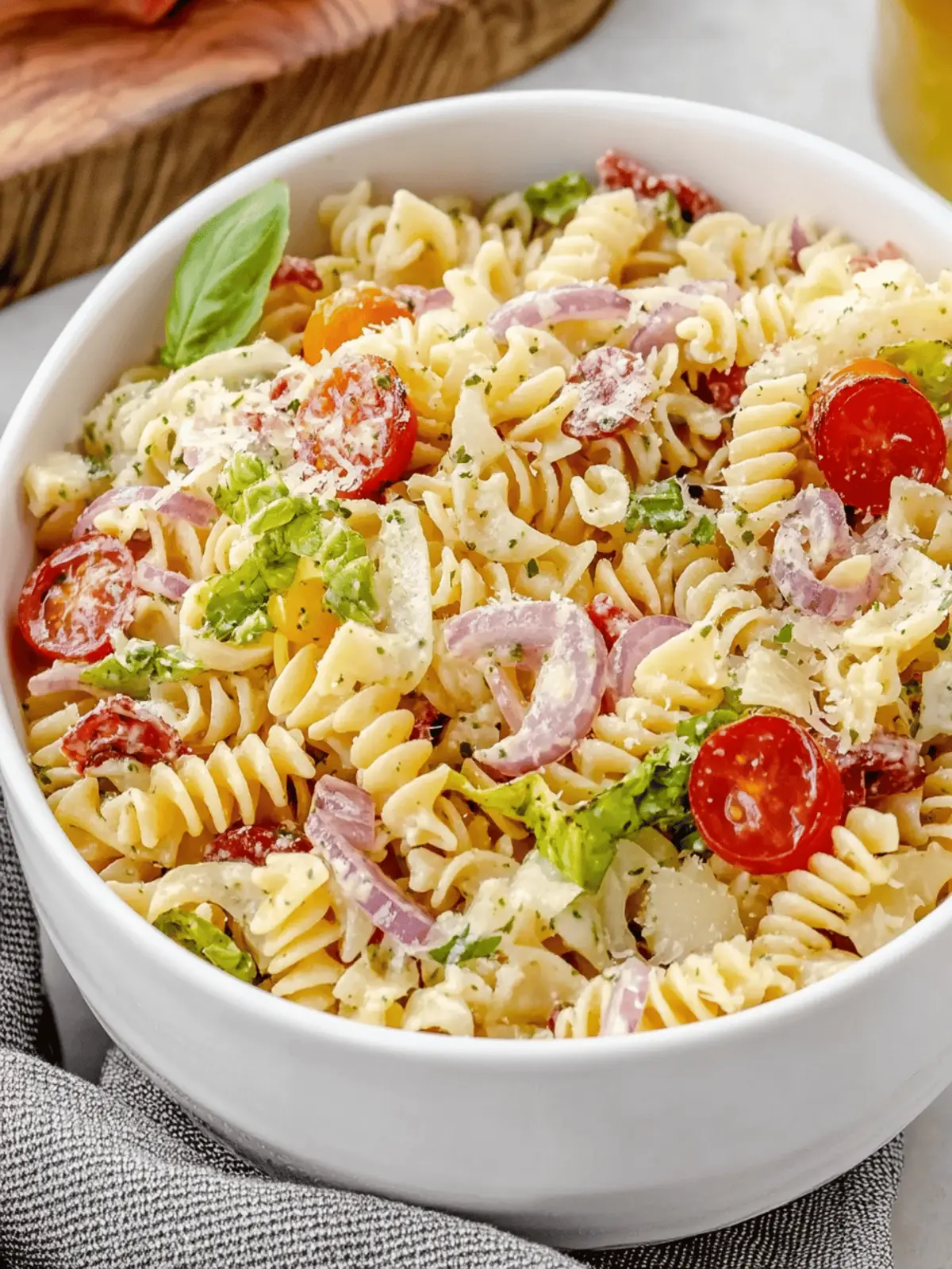 Deliciously Creamy Grinder Pasta Salad for Summer Fun 4 Grinder Pasta Salad