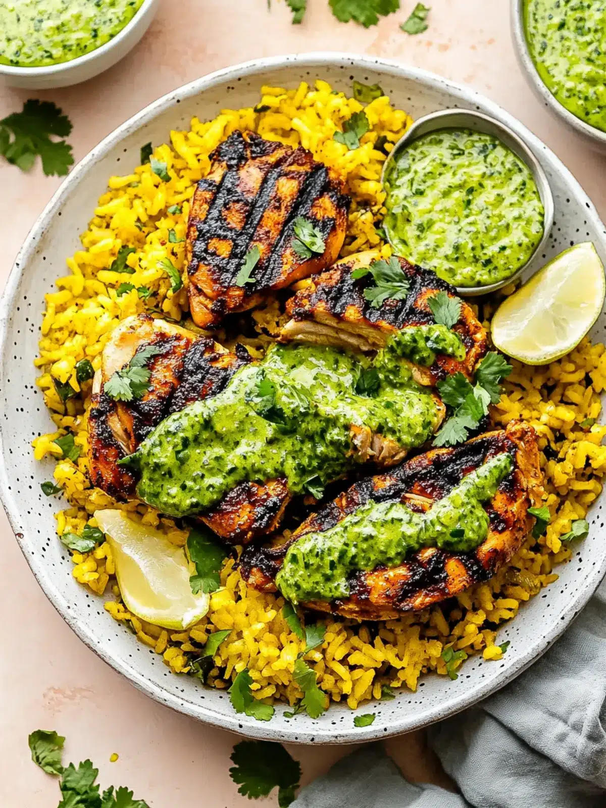 Peruvian Chicken & Rice with Green Sauce That's Totally Irresistible 2 Peruvian Chicken & Rice with Green Sauce