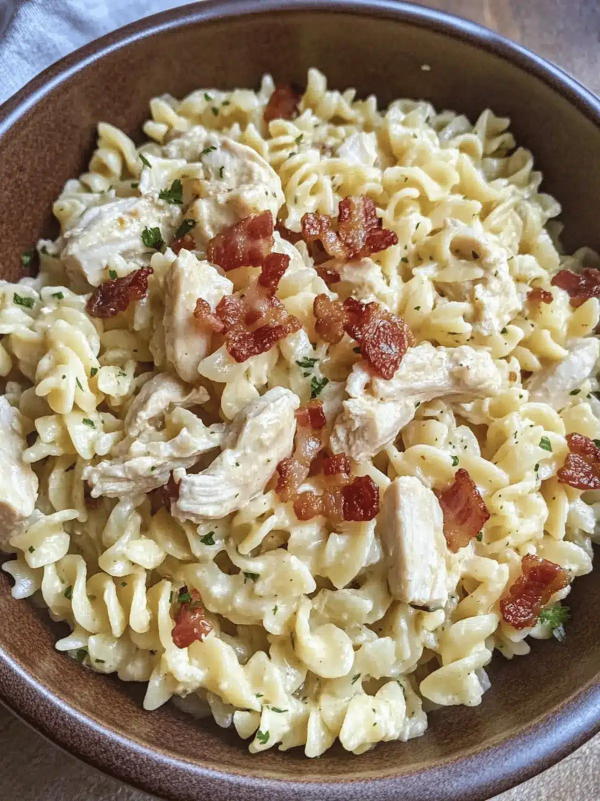 Creamy Chicken Bacon Ranch Pasta Ready in 30 Minutes 2 Chicken Bacon Ranch Pasta