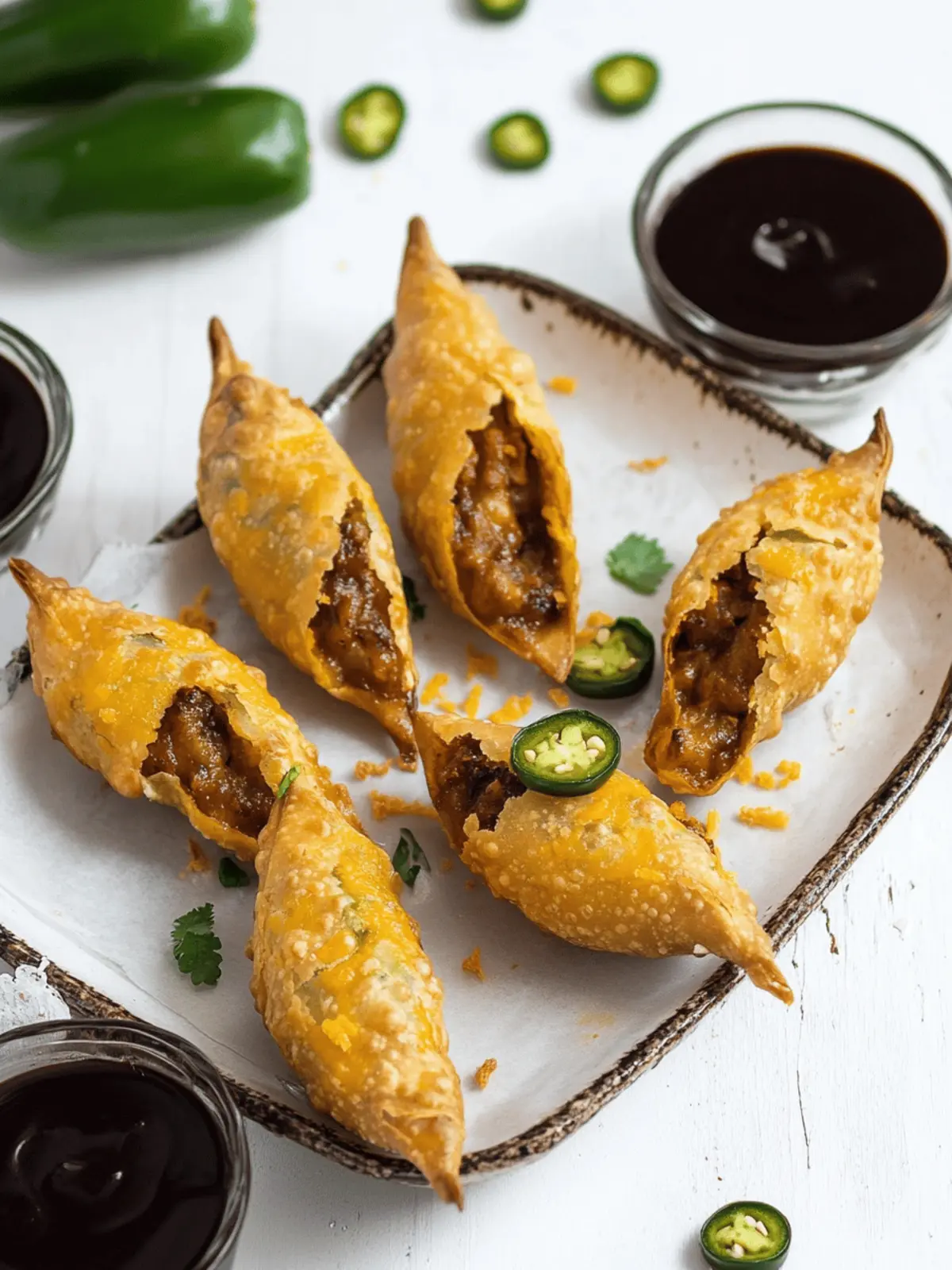 Cheesy Samosa Jalapeno Poppers with Spooky Halloween Flair 2 Cheesy Samosa Jalapeno Poppers (with Halloween variation)