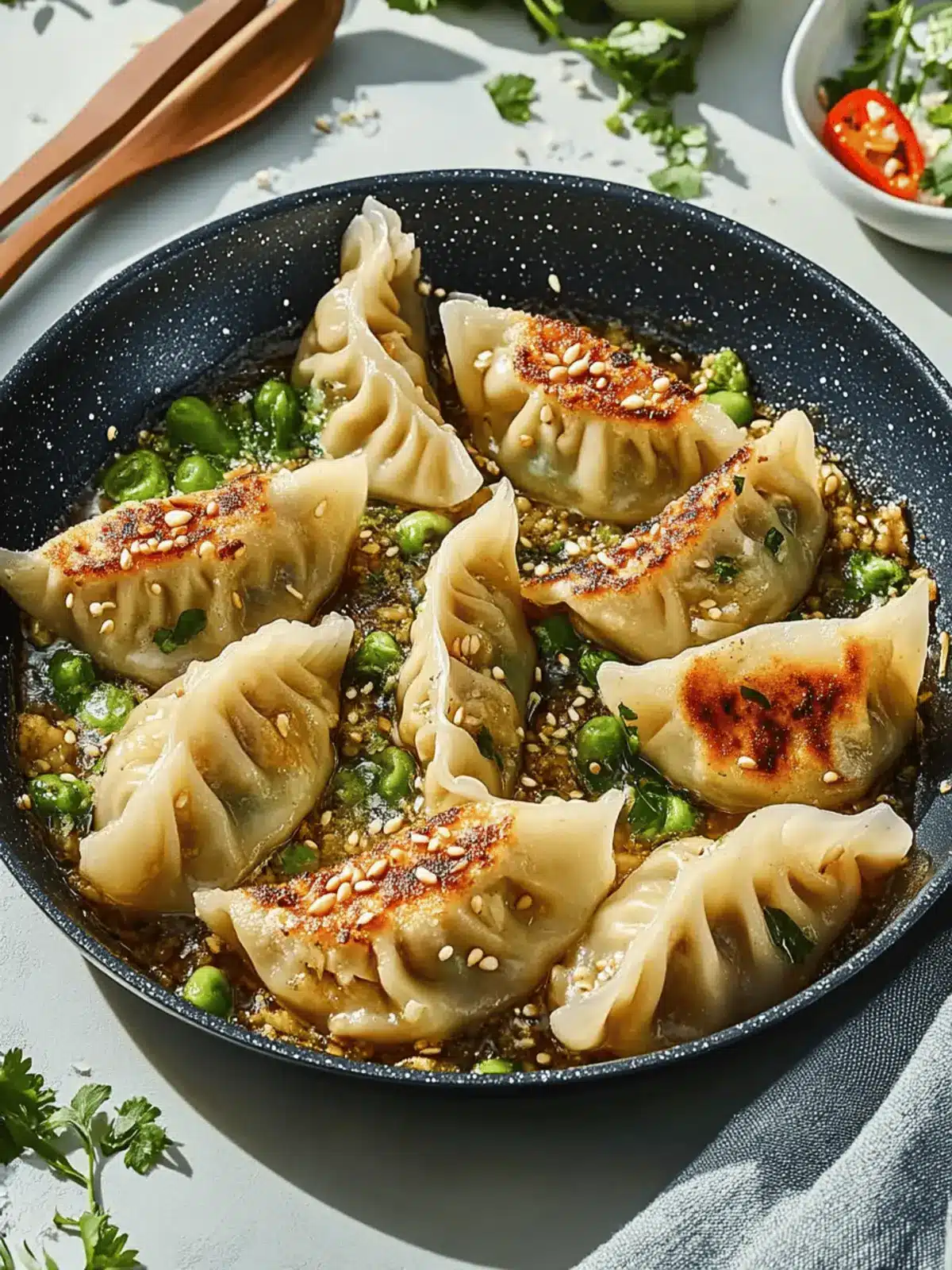 One Pan Dumpling Dinner: Quick & Delicious Weeknight Meal 3 One Pan Dumpling Dinner