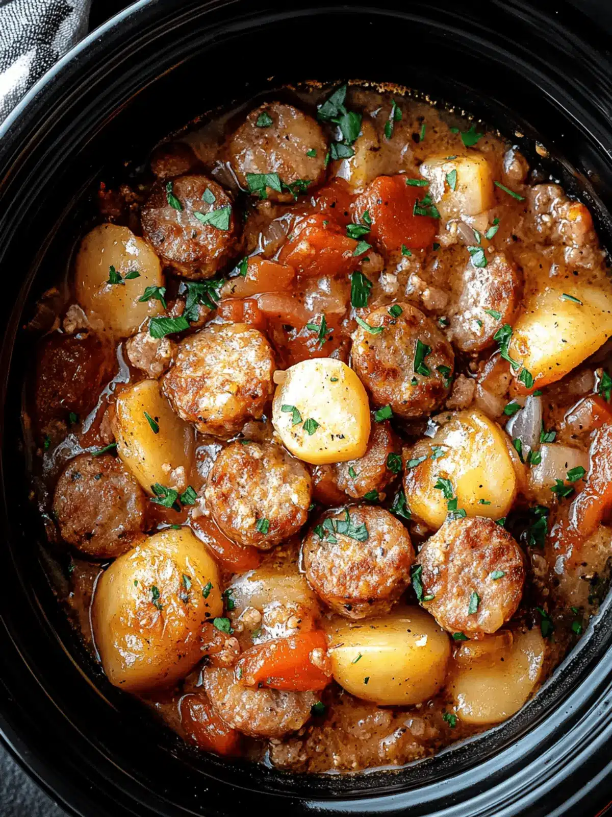 Savory Crockpot Sausage Casserole for Effortless Comfort Cooking 4 Crockpot Sausage Casserole