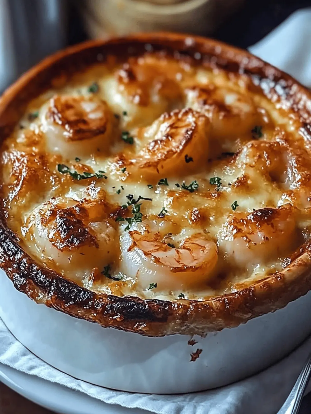 Irresistible Creamy Seafood Gratin with Scallops & Shrimp Delight 2 Creamy Seafood Gratin with Scallops & Shrimp