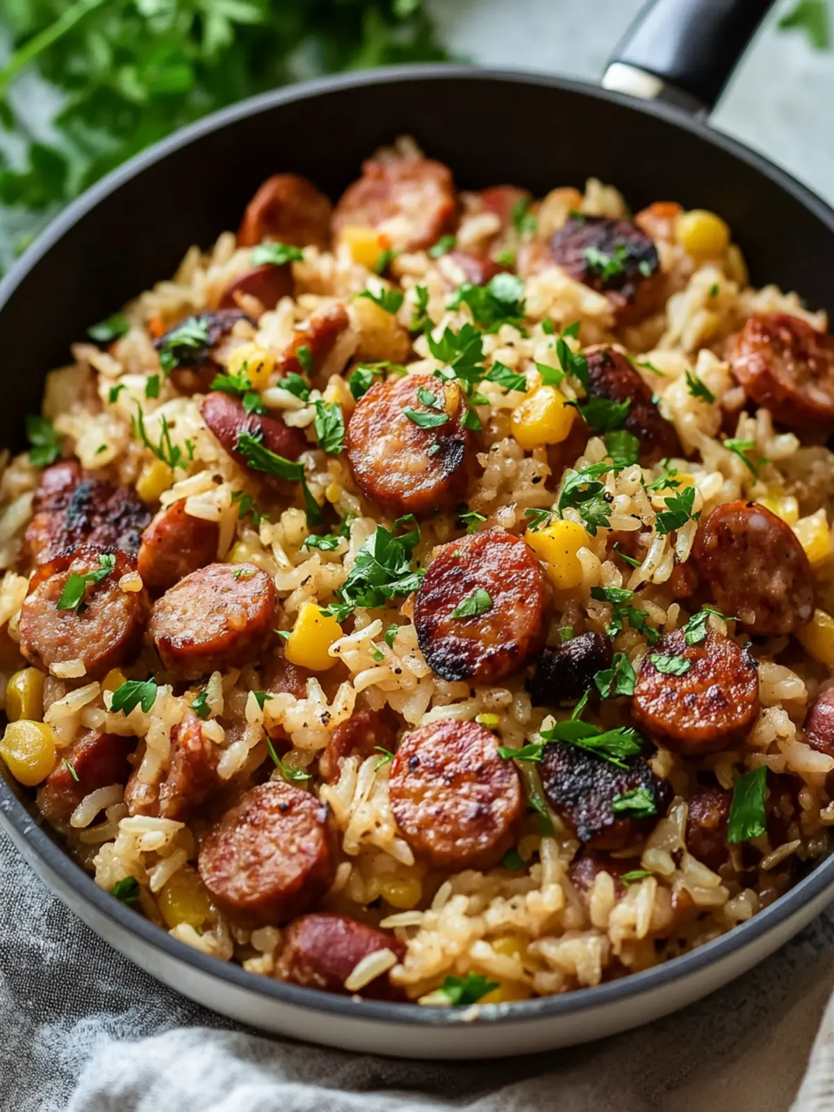 One-Pot Sausage and Rice Skillet for Effortless Weeknight Dinners 2 One-Pot Sausage and Rice Skillet