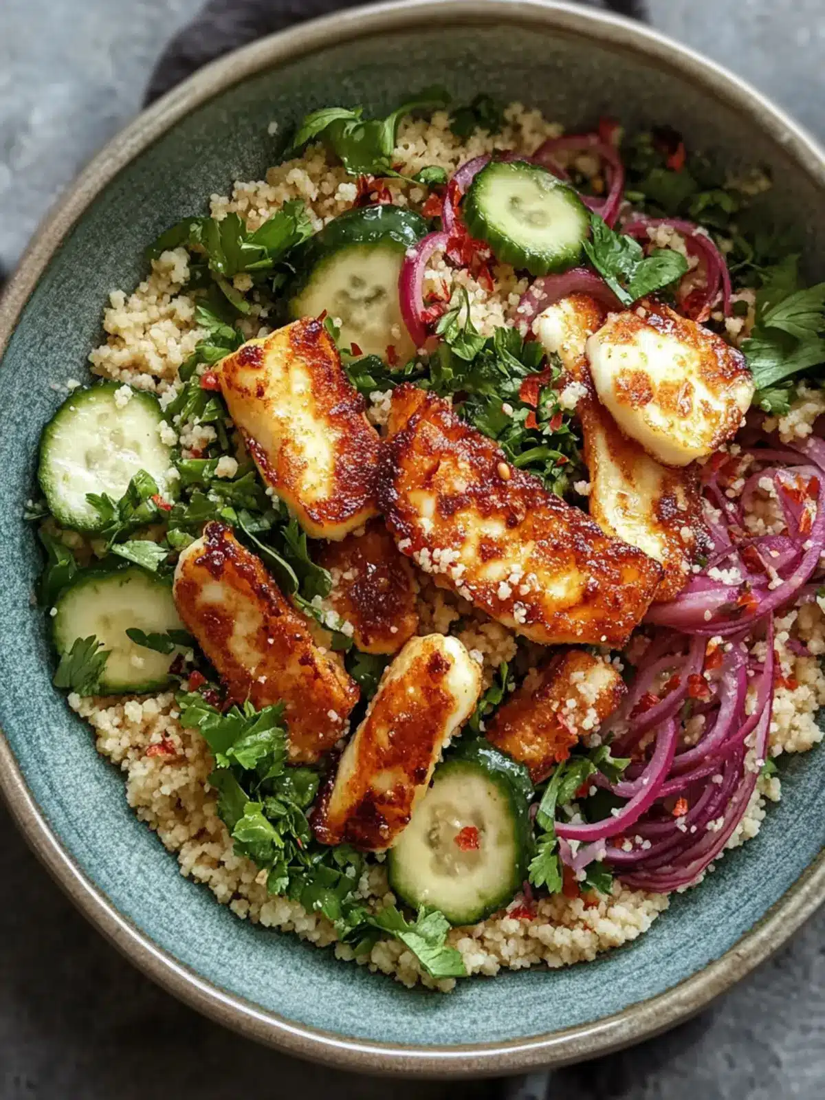 Spicy Hot Honey Halloumi & Couscous Salad You ll Crave Daily 3 Spicy Hot Honey Halloumi & Couscous Salad