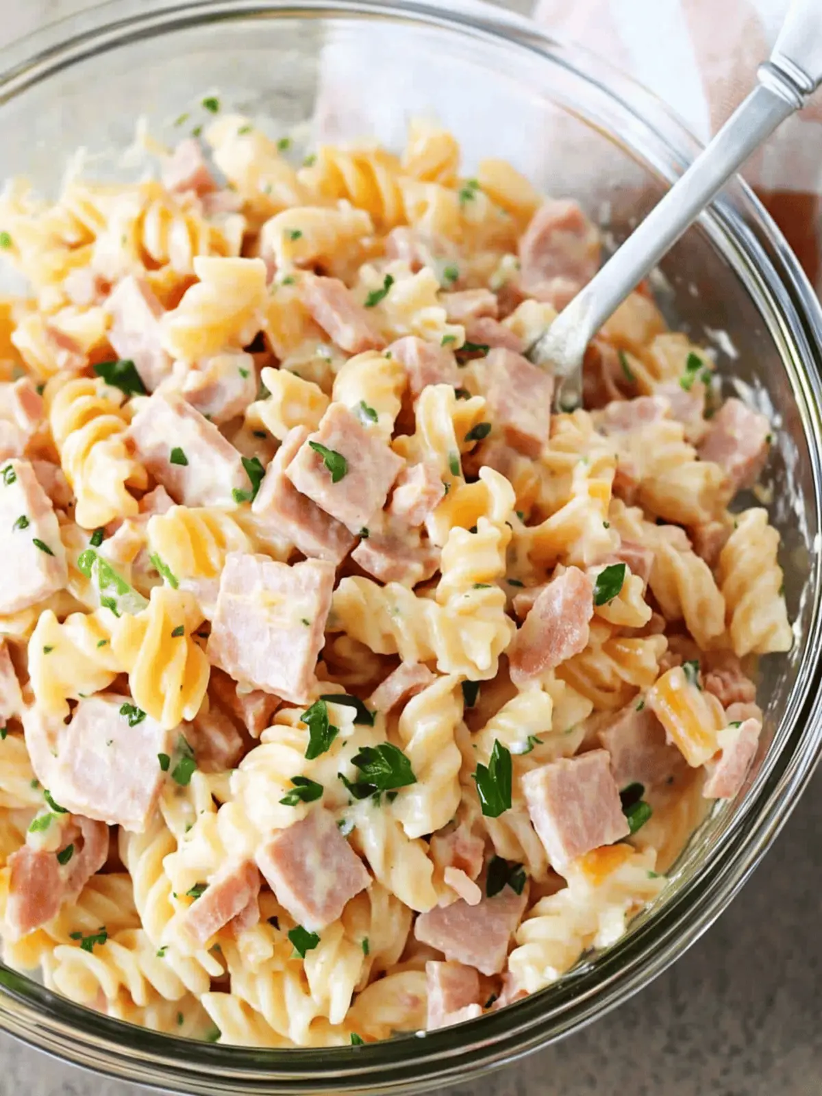 Creamy Ham and Cheese Pasta Salad for Ultimate Comfort Food 3 Creamy Ham and Cheese Pasta Salad