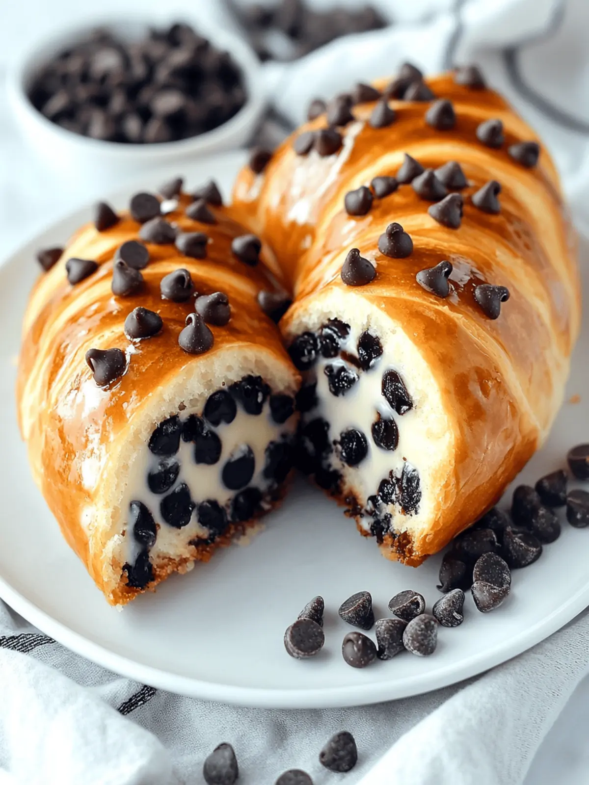 Decadent Chocolate Chip Vanilla Custard Brioches to Indulge 4 Chocolate Chip Vanilla Custard Brioches