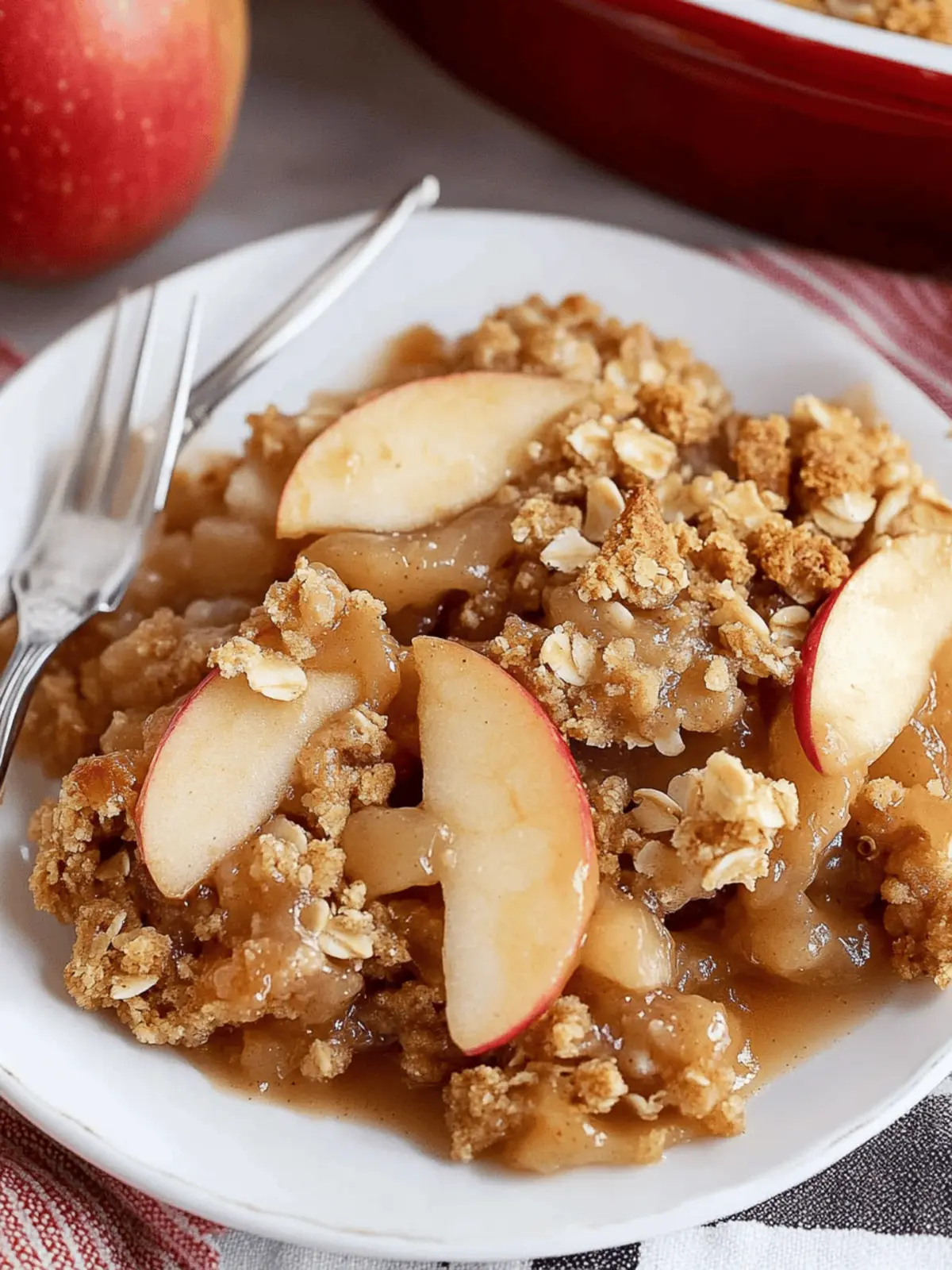 Irresistible Apple Crisp with Warm Brown Sugar-Oat Topping 3 Apple Crisp