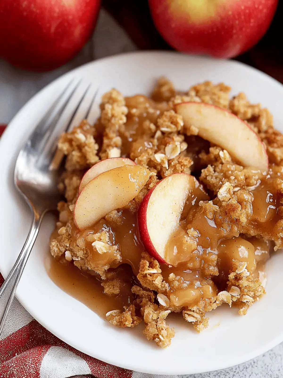 Irresistible Apple Crisp with Warm Brown Sugar-Oat Topping 4 Apple Crisp