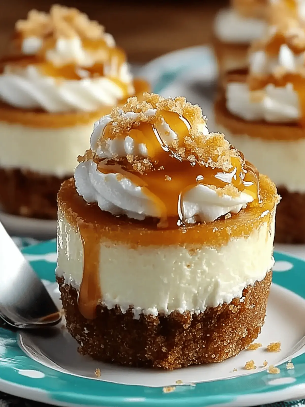 Indulge with Creamy Caramel Swirl Cheesecake Cups 2 Caramel Swirl Cheesecake Cups