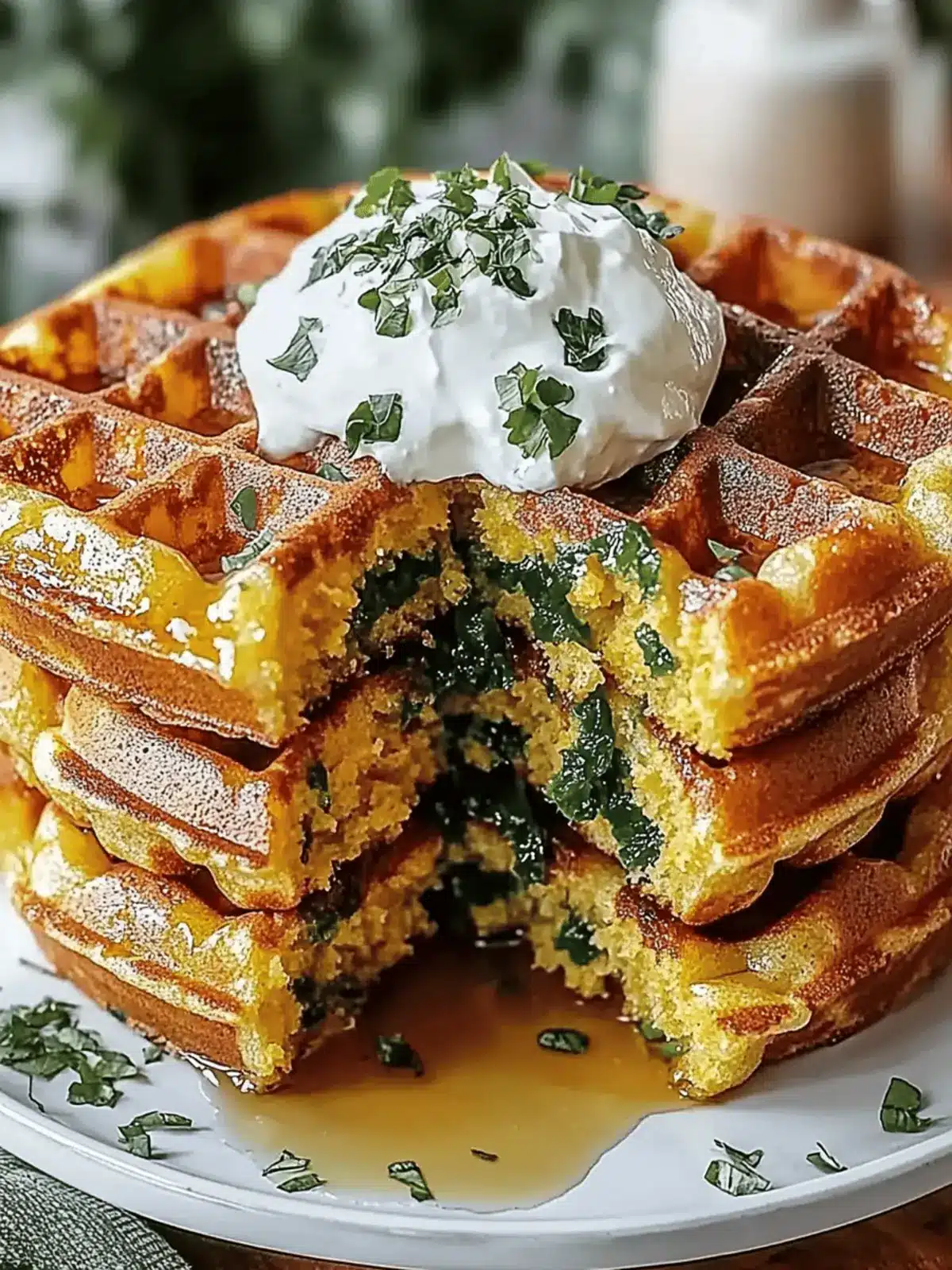 Cheddar Jalape o Cornbread Waffles for a Flavorful Twist 4 Cheddar Jalape o Cornbread Waffles