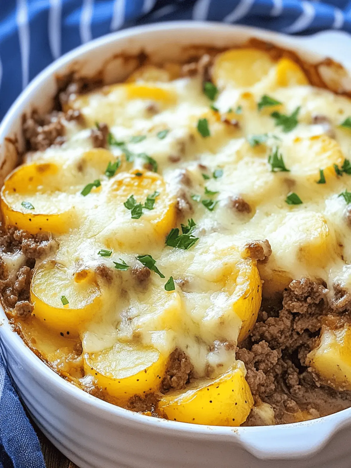 Cheesy Ground Beef and Potatoes: Comfort Food Made Easy 3 Cheesy Ground Beef and Potatoes