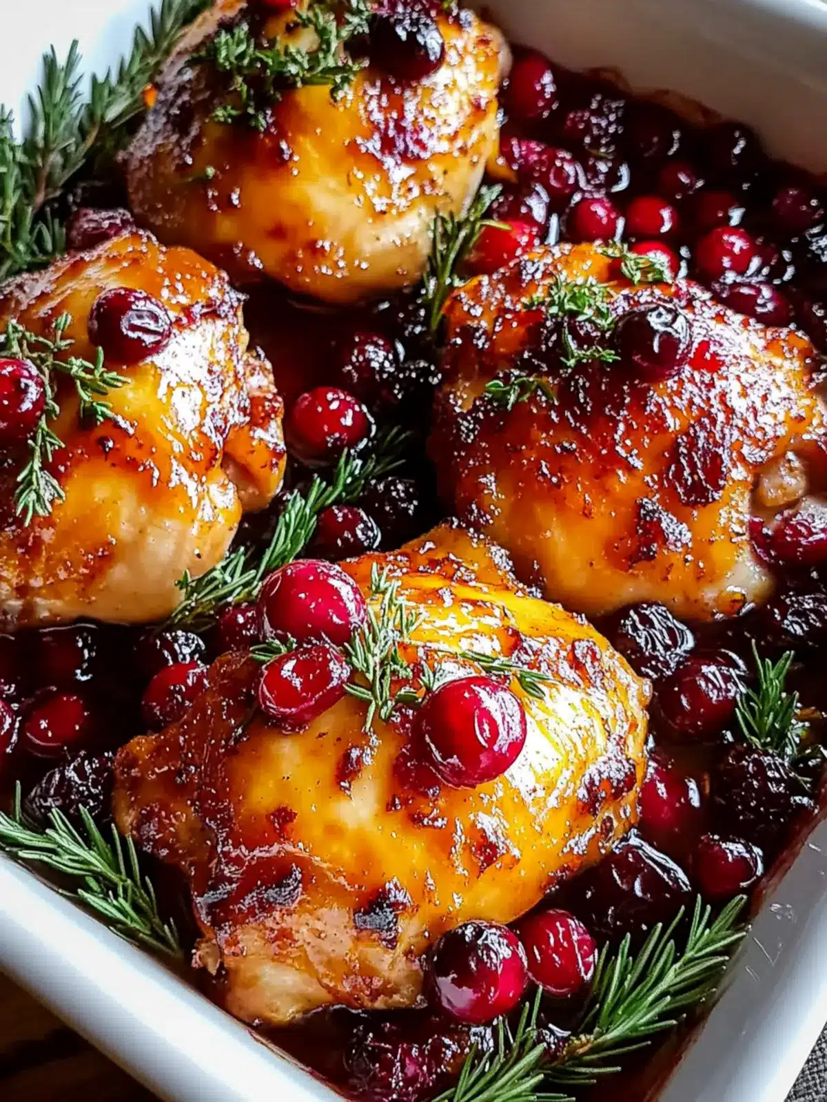 Baked Orange Cranberry Chicken Thighs for a Cozy Feast 4 Baked Orange Cranberry Chicken Thighs