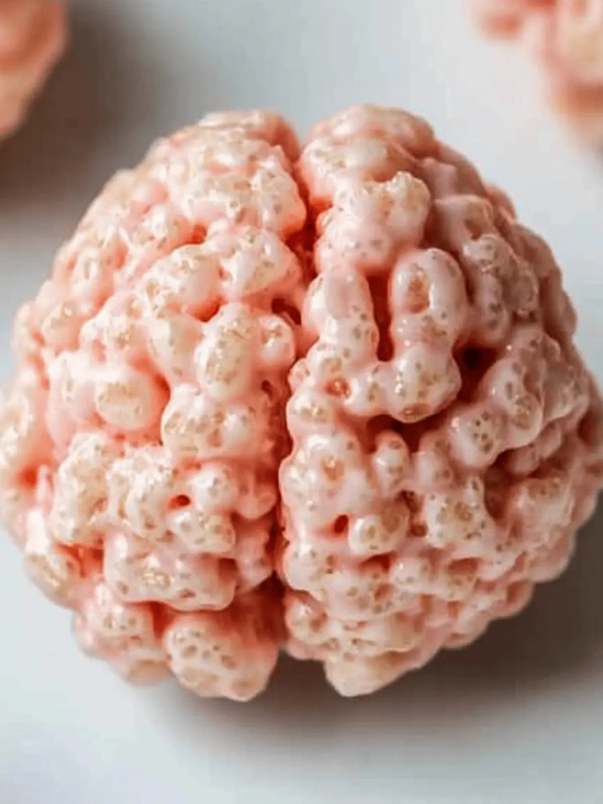 Marshmallow Rice Krispies Halloween Brains for Spooky Fun 3 Marshmallow Rice Krispies Halloween Brains