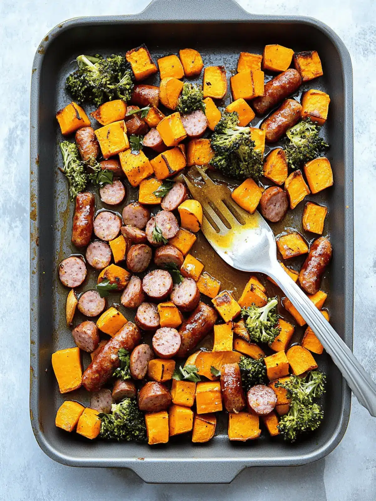 Sausage and Sweet Potatoes with Honey Garlic Sauce Magic 4 Sausage and Sweet Potatoes with Honey Garlic Sauce