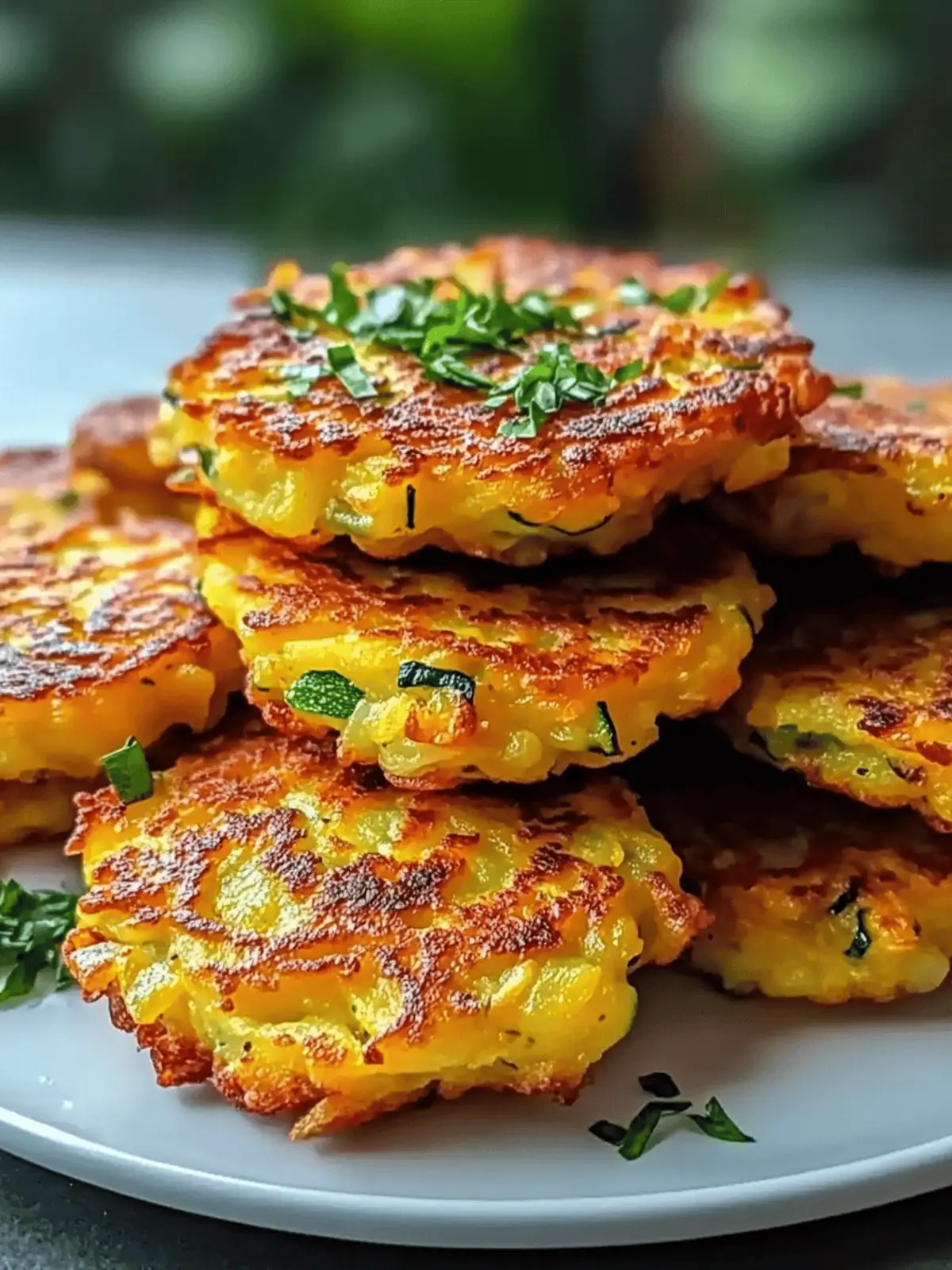 Deliciously Crispy Zucchini Potato Fritters to Savor! 4 Zucchini Potato Fritters