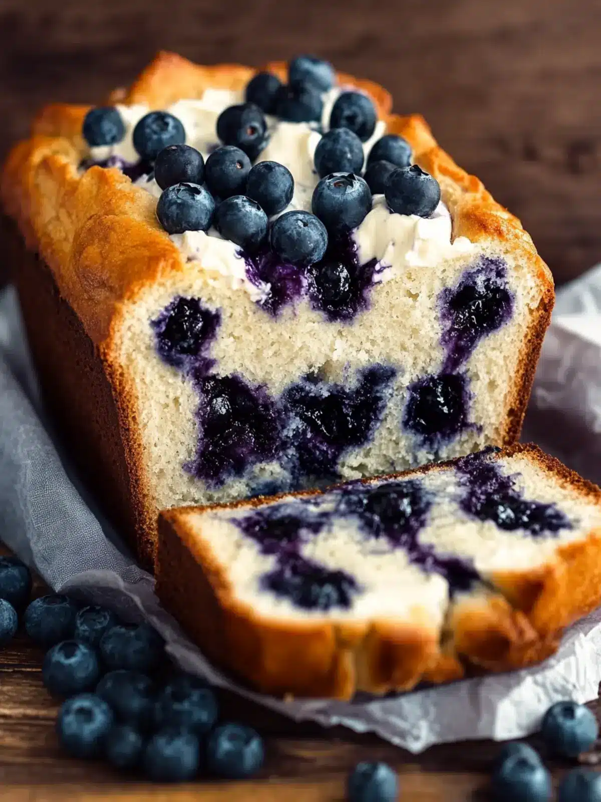 Moist Blueberry Cream Cheese Bread for Happy Mornings 4 Blueberry Cream Cheese Bread