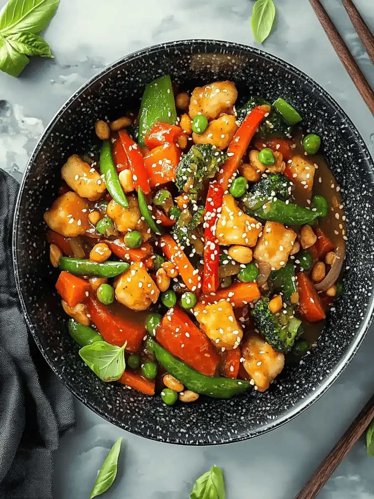 Savory Vegetable Stir Fry with Creamy Peanut Sauce Delight 2 Vegetable Stir Fry with Peanut Sauce
