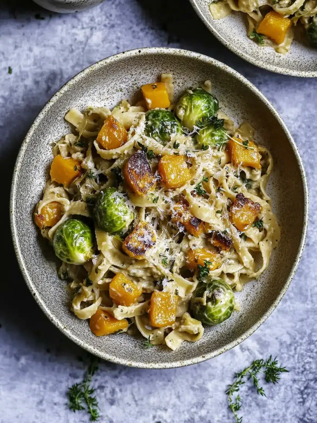 Brussels Sprouts & Butternut Squash Pasta: Cozy Comfort Food 3 Brussels Sprouts & Butternut Squash Pasta
