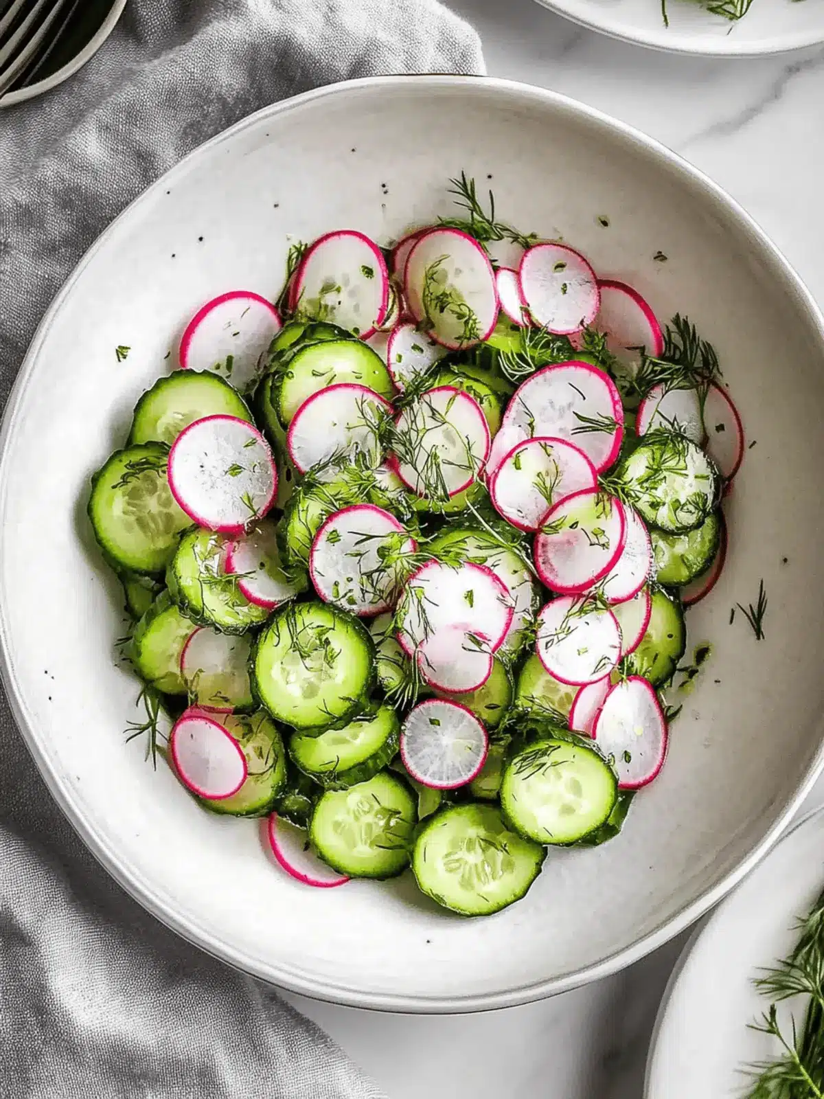 Cool and Crisp Cucumber Radish Salad Ready in 10 Minutes 2 cucumber radish salad