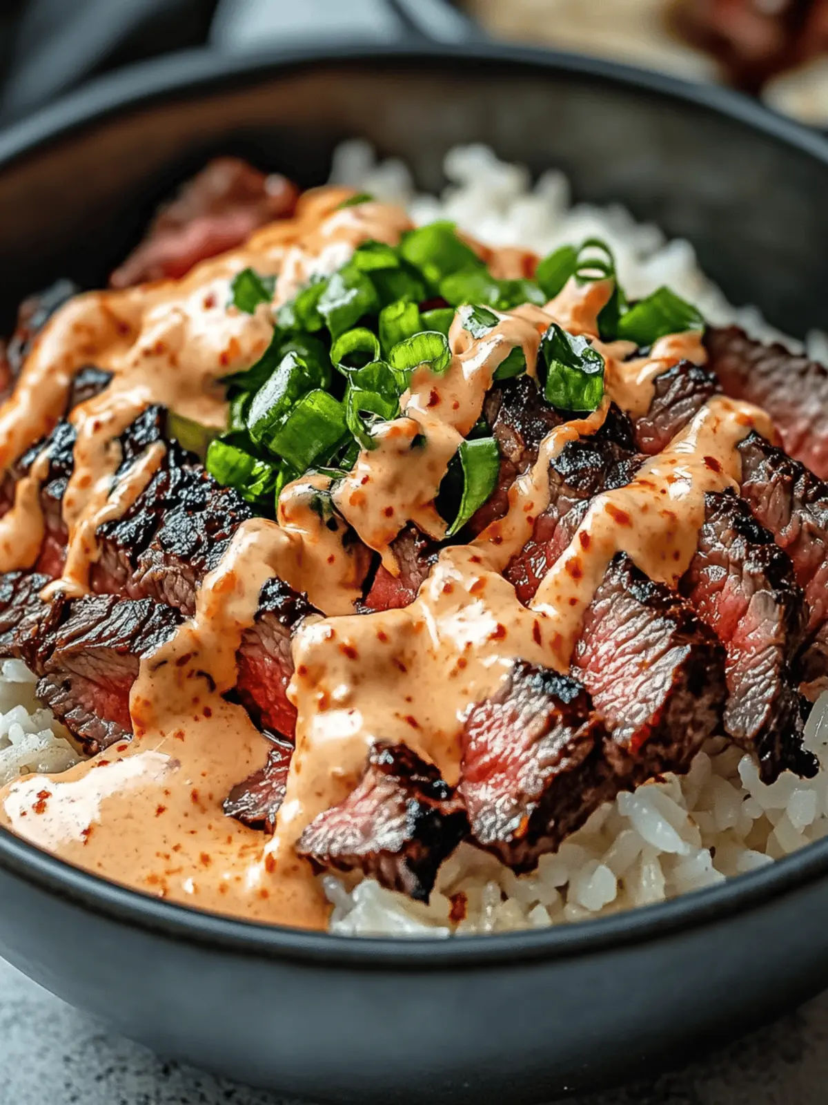 Korean BBQ Steak Rice Bowls with Spicy Cream Sauce Magic 3 Korean BBQ Steak Rice Bowls with Spicy Cream Sauce