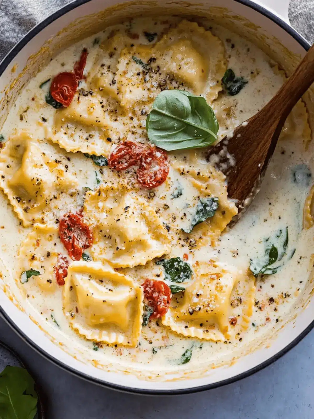 Delicious Creamy Tuscan Ravioli for Quick Comfort Tonight 4 Creamy Tuscan Ravioli