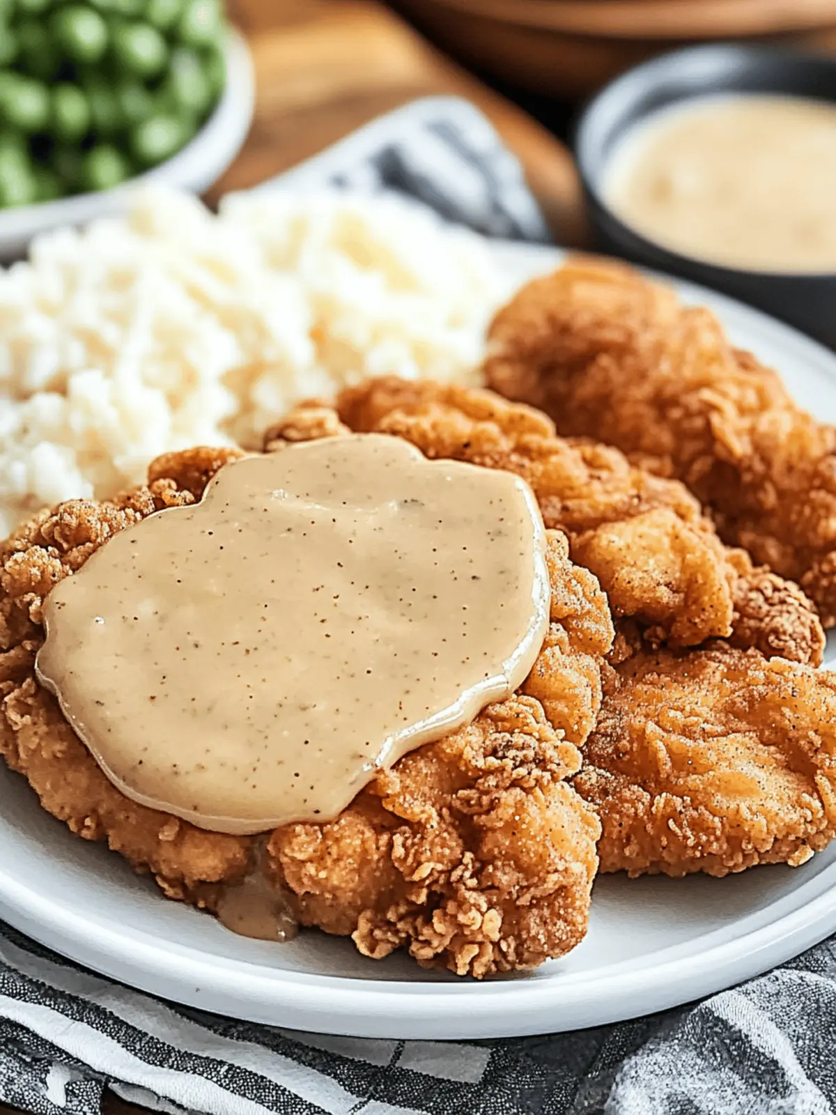 Crispy Chicken Fried Chicken with Country Gravy Heaven Recipe 2 Crispy Chicken Fried Chicken with Country Gravy Heaven