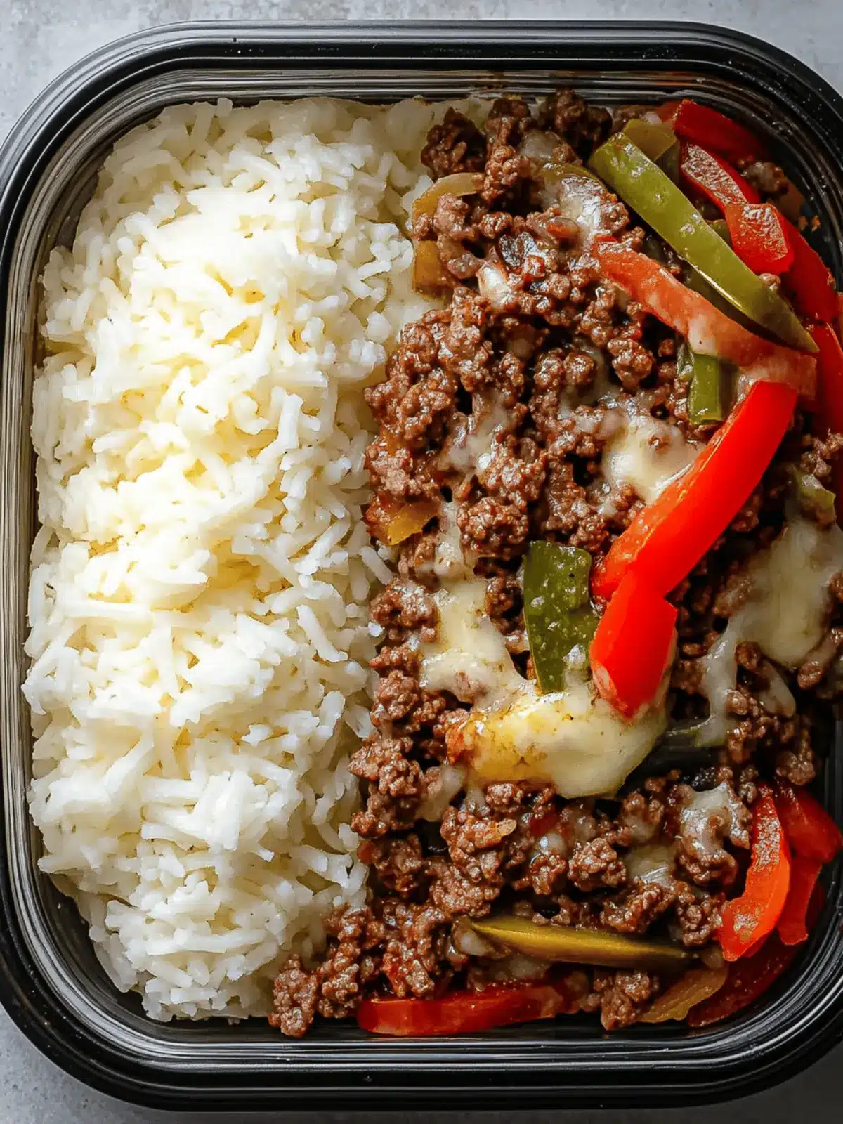 Ground Beef Philly Cheesesteak Meal Prep Bowls You ll Love 3 Ground Beef Philly Cheesesteak Meal Prep