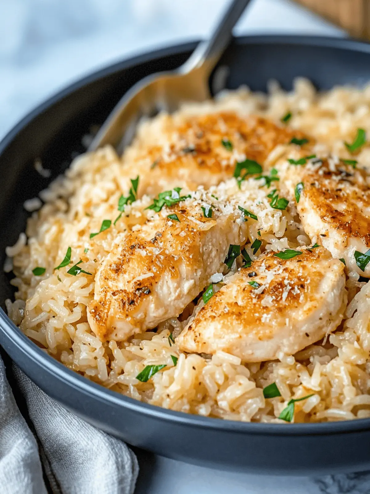 Savor Chicken Scampi with Garlic Parmesan Rice Tonight 4 Chicken Scampi with Garlic Parmesan Rice