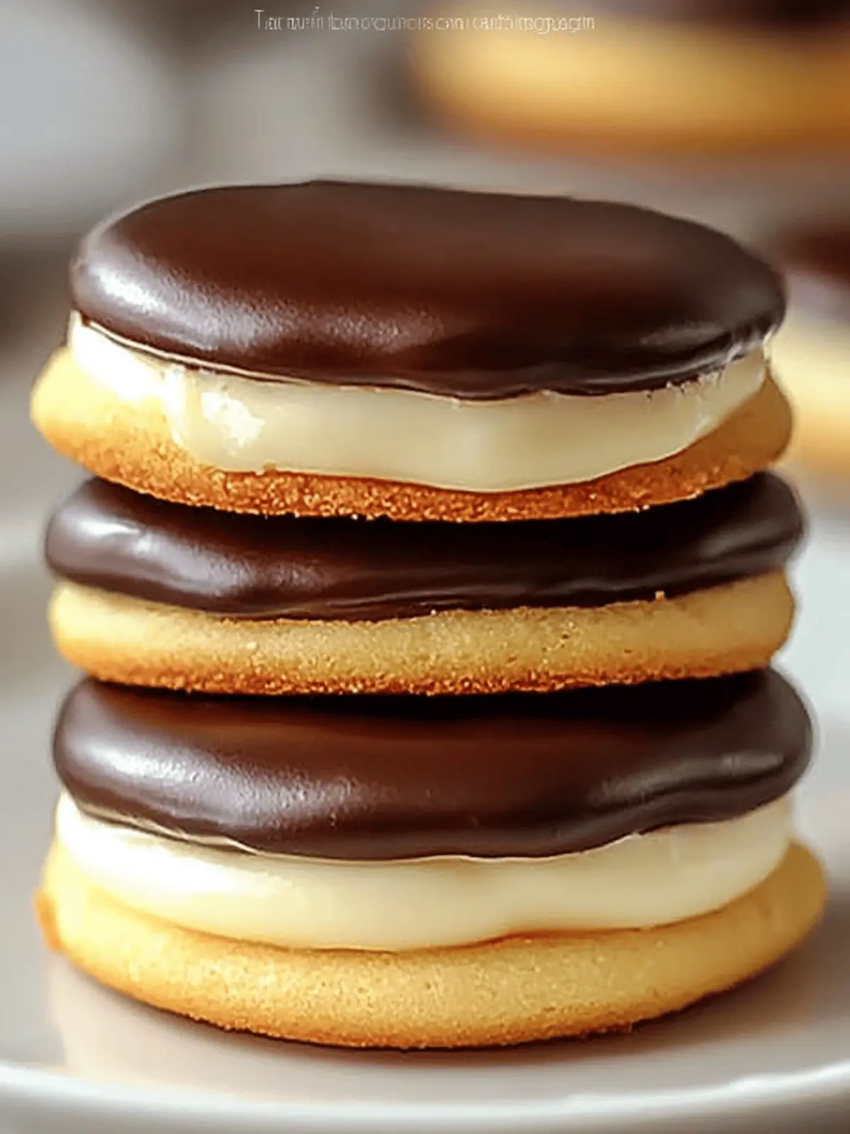 Boston Cream Pie Cookies that Steal the Show at Any Gathering 2 Boston Cream Pie Cookies
