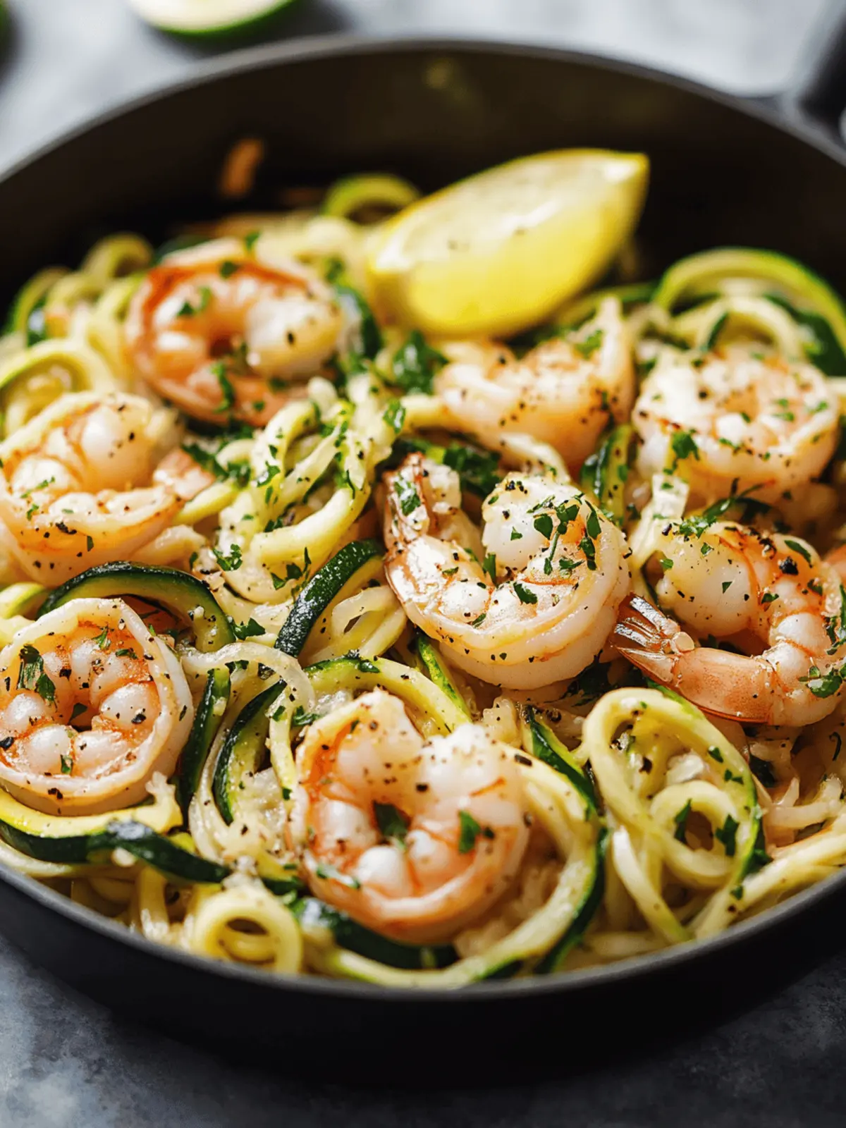 Garlic Shrimp and Zucchini Noodles in Just 20 Minutes 3 Garlic Shrimp and Zucchini Noodles
