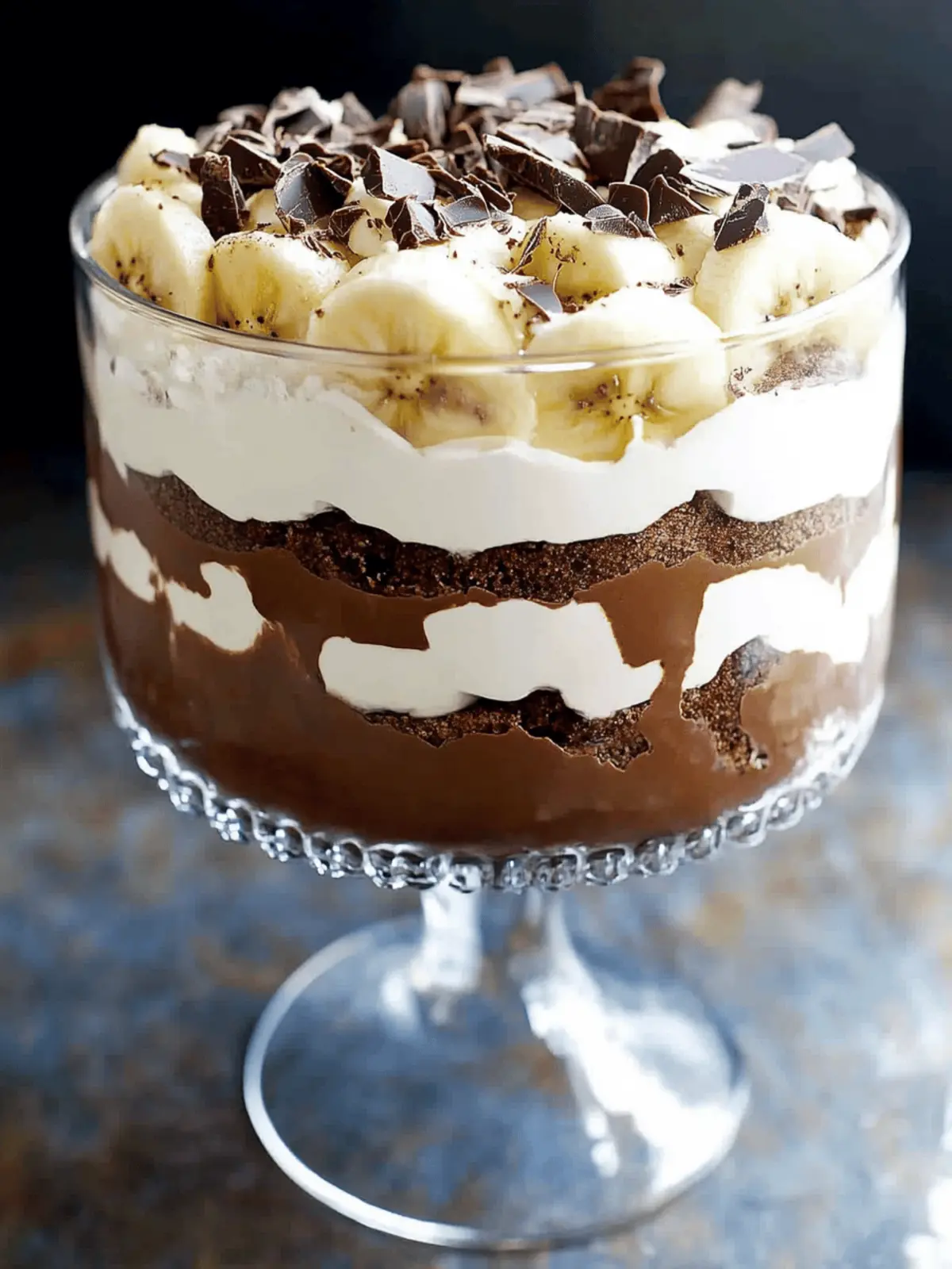 Irresistible Chocolate-Banana Cream Trifle for Effortless Indulgence 4 Chocolate-Banana Cream Trifle