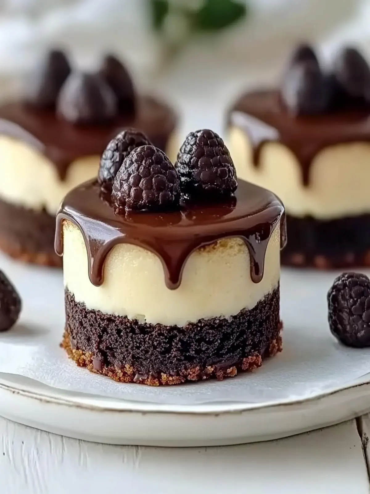 Decadent Brownie Bottom Mini Cheesecakes You ll Love 4 Brownie Bottom Mini Cheesecakes