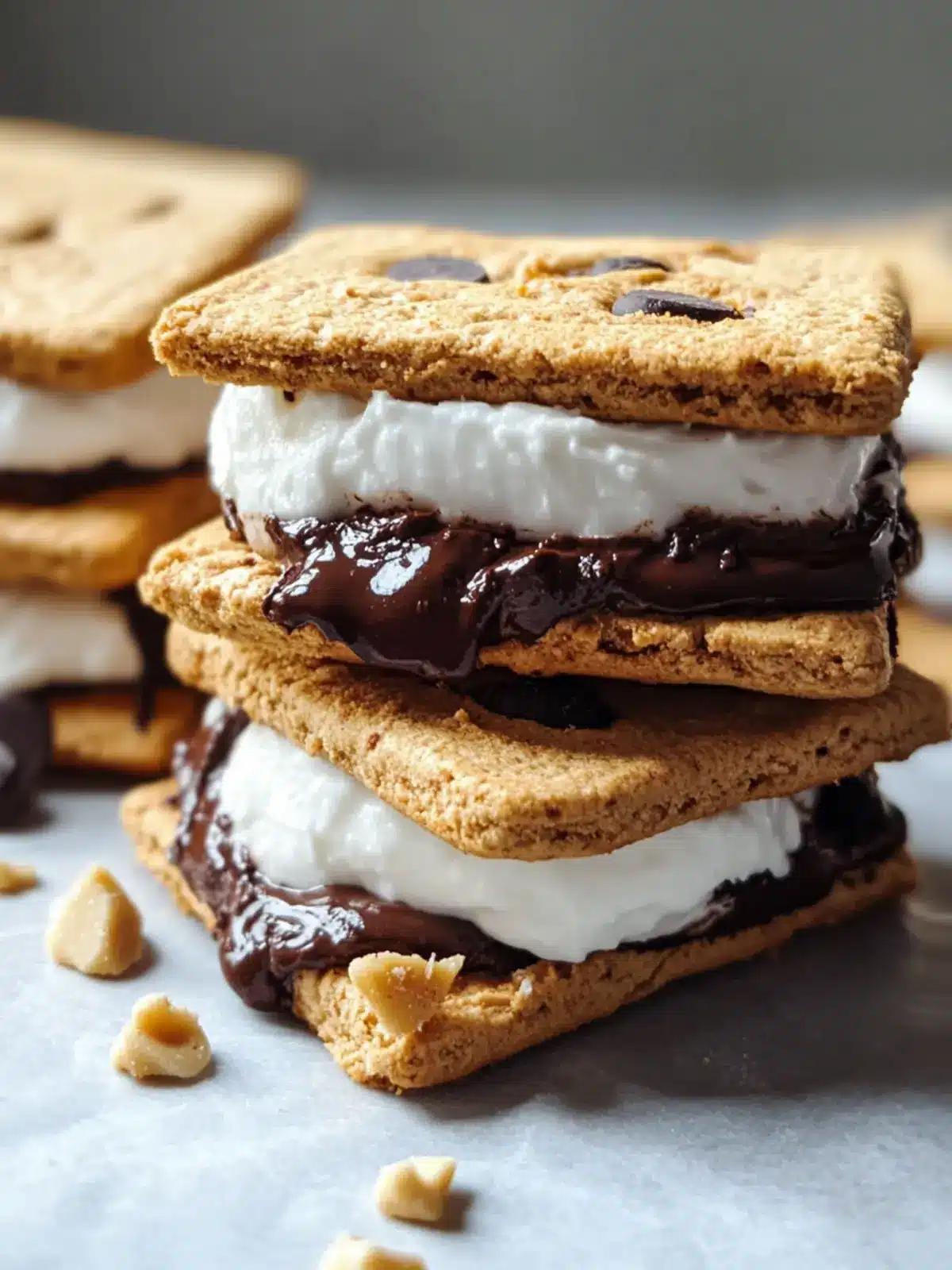 Peanut Butter Choc Chip S'mores for Quick Sweet Cravings 2 Peanut Butter Choc Chip S mores