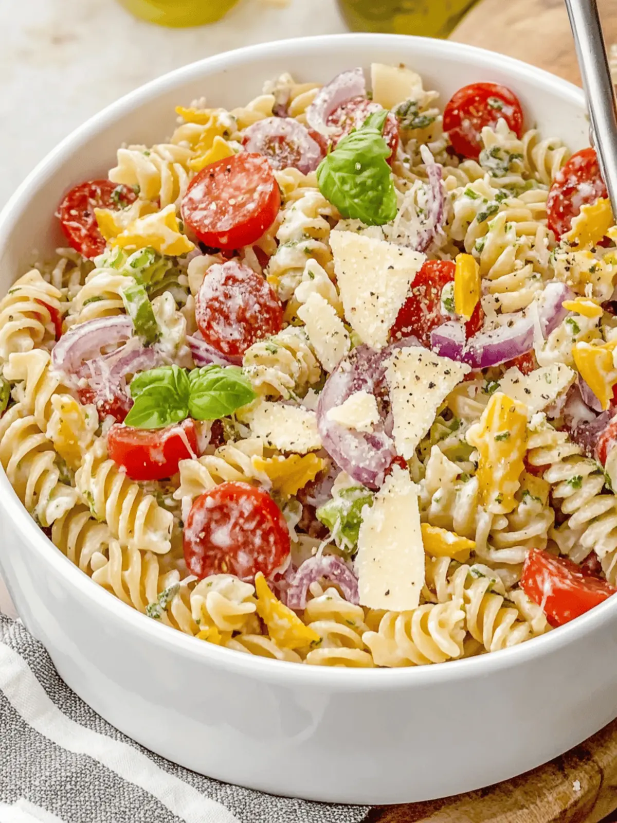 Deliciously Creamy Grinder Pasta Salad for Summer Fun 2 Grinder Pasta Salad