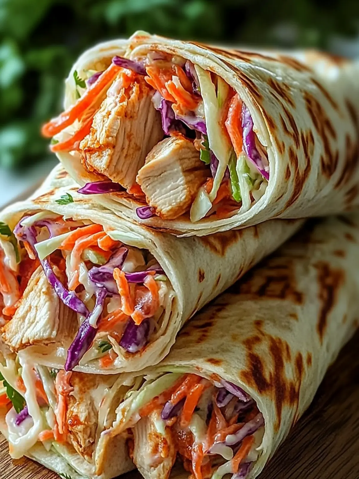 Savor BBQ Chicken Coleslaw Wraps for a Quick Flavor Hit 3 BBQ Chicken Coleslaw Wraps
