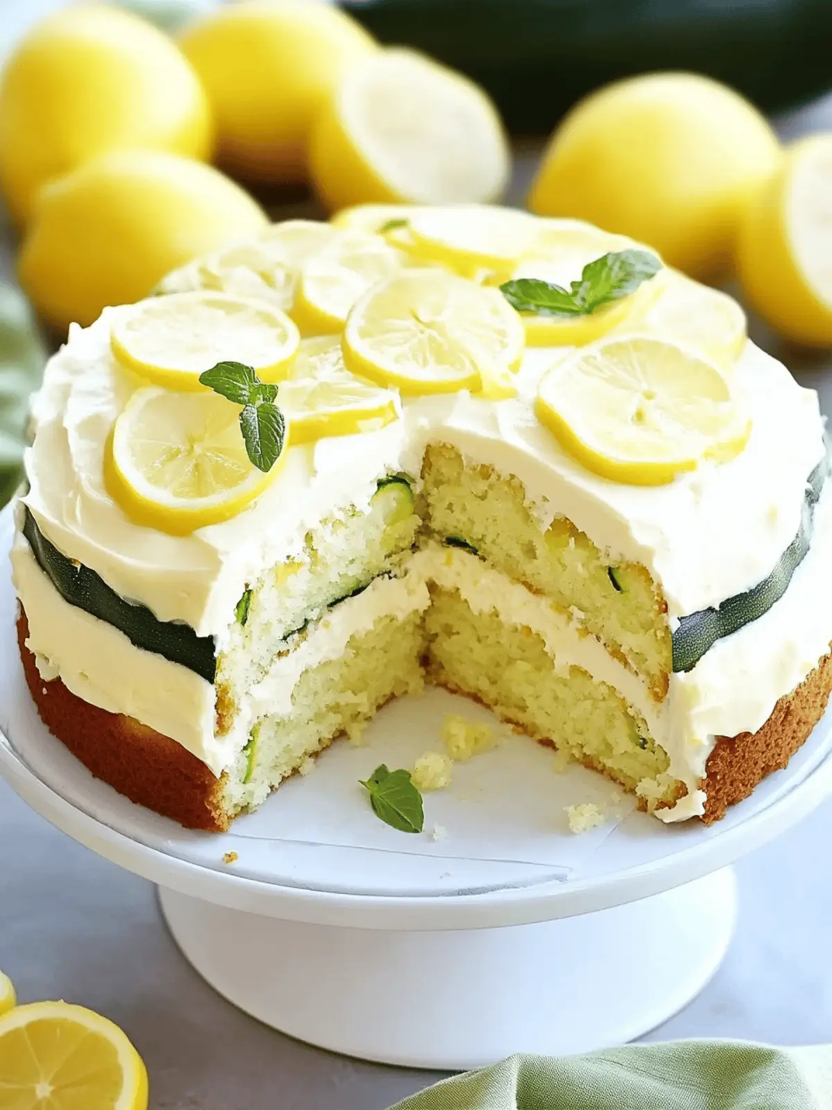 Lemon Zucchini Cake: Moist Delight That's Easy to Make 2 Lemon Zucchini Cake