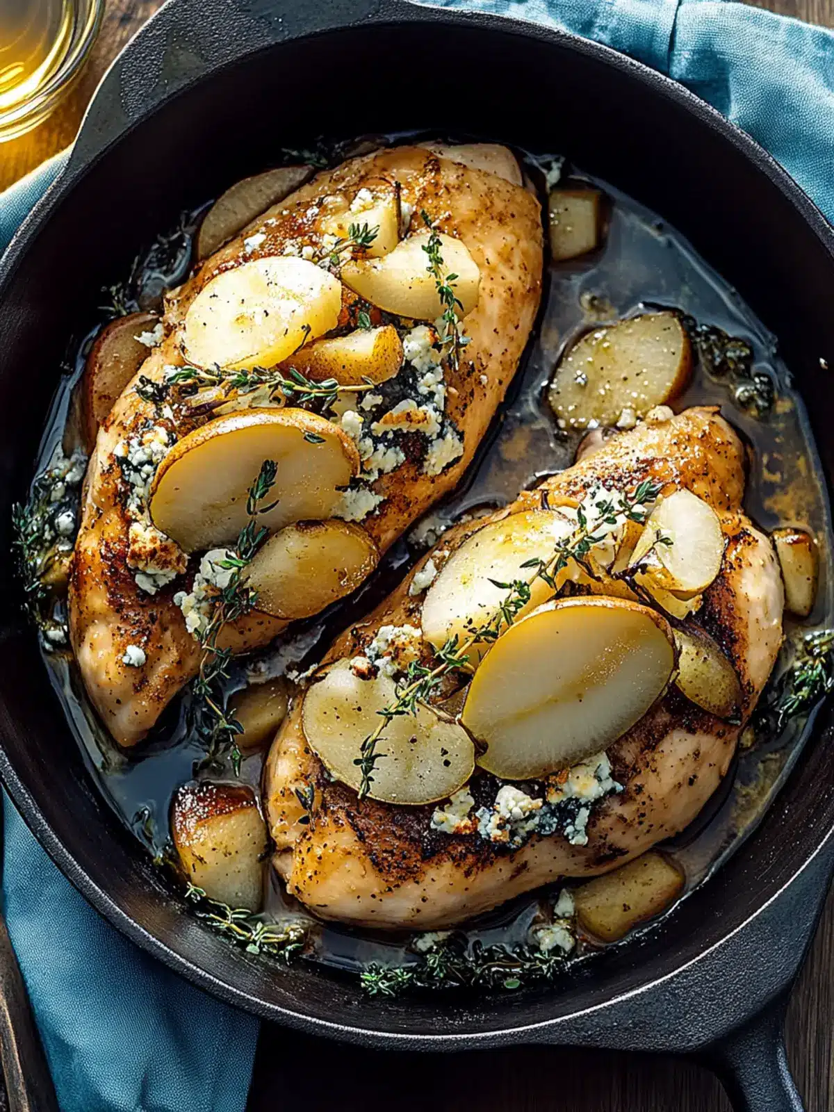 Chicken Stuffed with Pears and Cheese for a Savory Surprise 2 Chicken Stuffed with Pears and Cheese