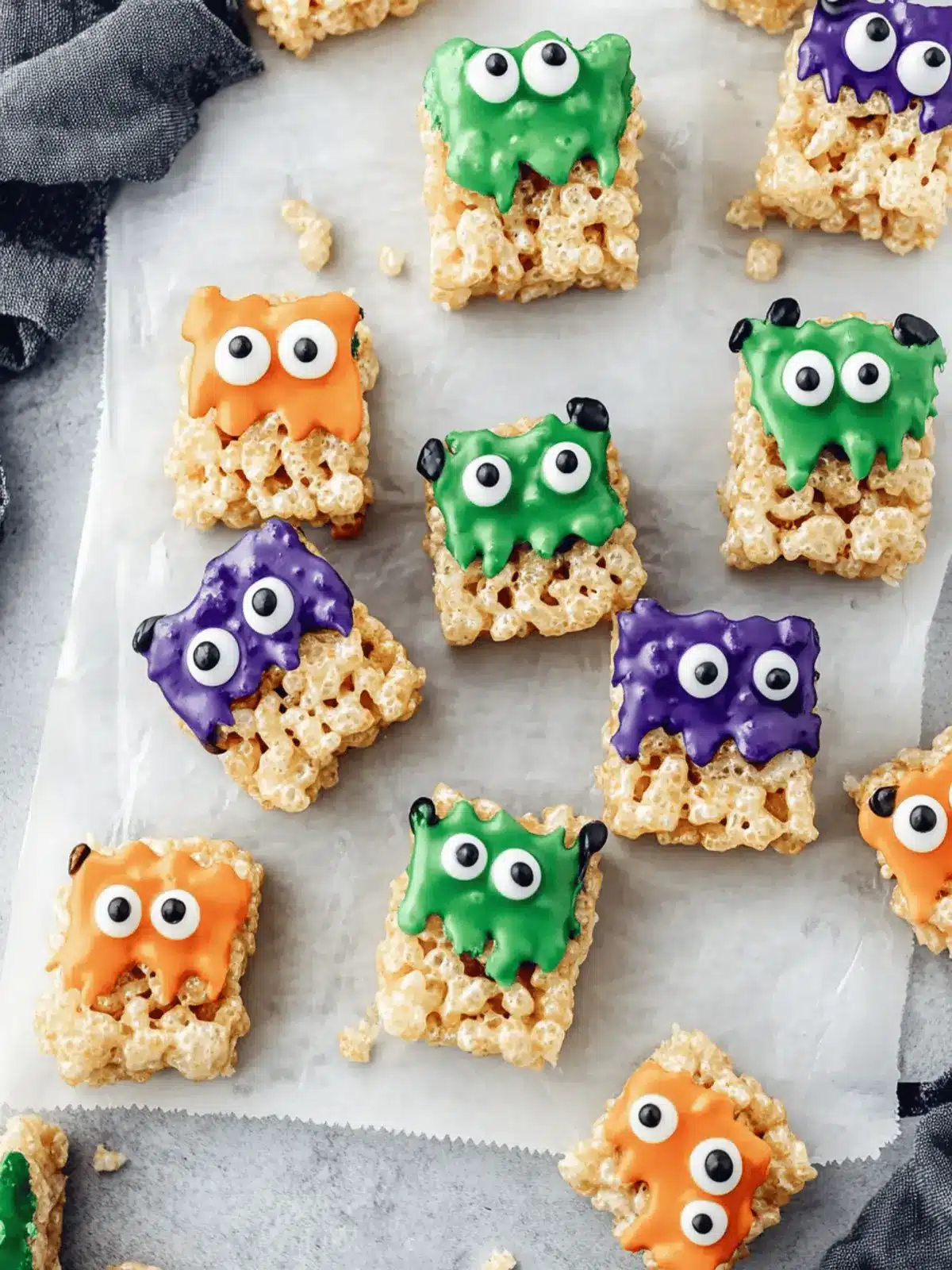 Easy Rice Krispie Monster Treats that Kids Will Love 4 Easy Rice Krispie Monster Treats