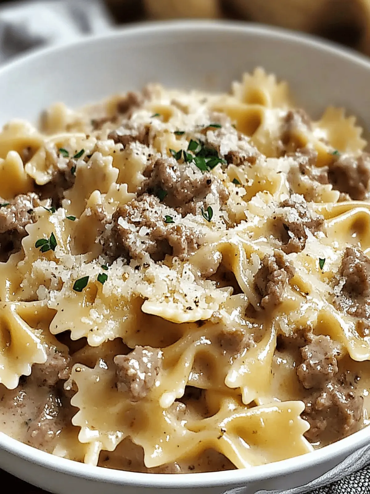 Creamy Parmesan Garlic Beef Bowtie Pasta for Cozy Nights 3 Creamy Parmesan Garlic Beef Bowtie Pasta