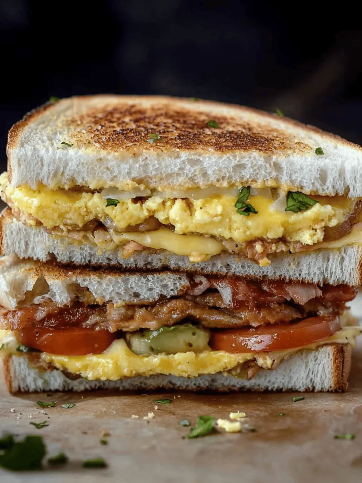 Ultimate Breakfast Club Sandwich: A Morning Delight! 3 Breakfast Club Sandwich
