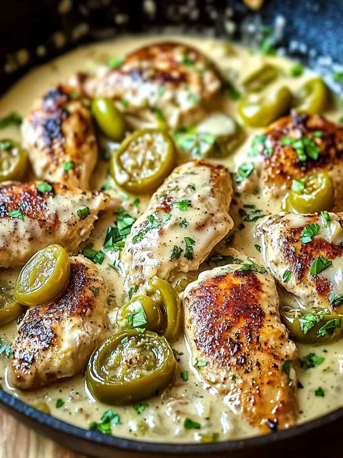 Creamy Pepperoncini Chicken Skillet: A Weeknight Winner 3 Creamy Pepperoncini Chicken Skillet